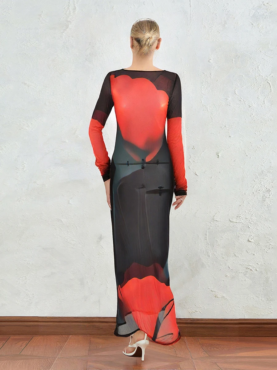 Elegant Lace Bodycon Dress with Off-Shoulder Design and Ruffle Detail Ideal for Parties and Special Occasions in Spring - Image 5