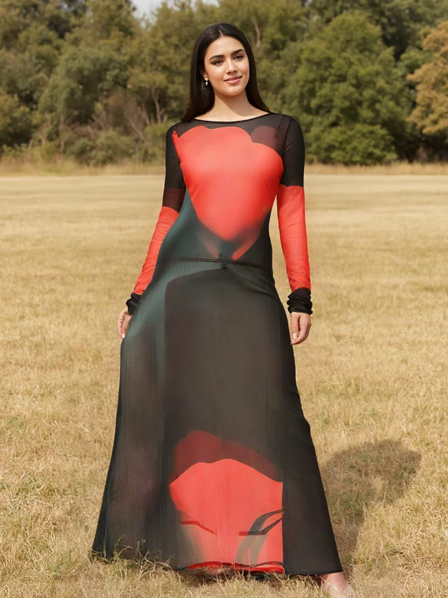 Elegant Lace Bodycon Dress with Off-Shoulder Design and Ruffle Detail Ideal for Parties and Special Occasions in Spring - Image 4