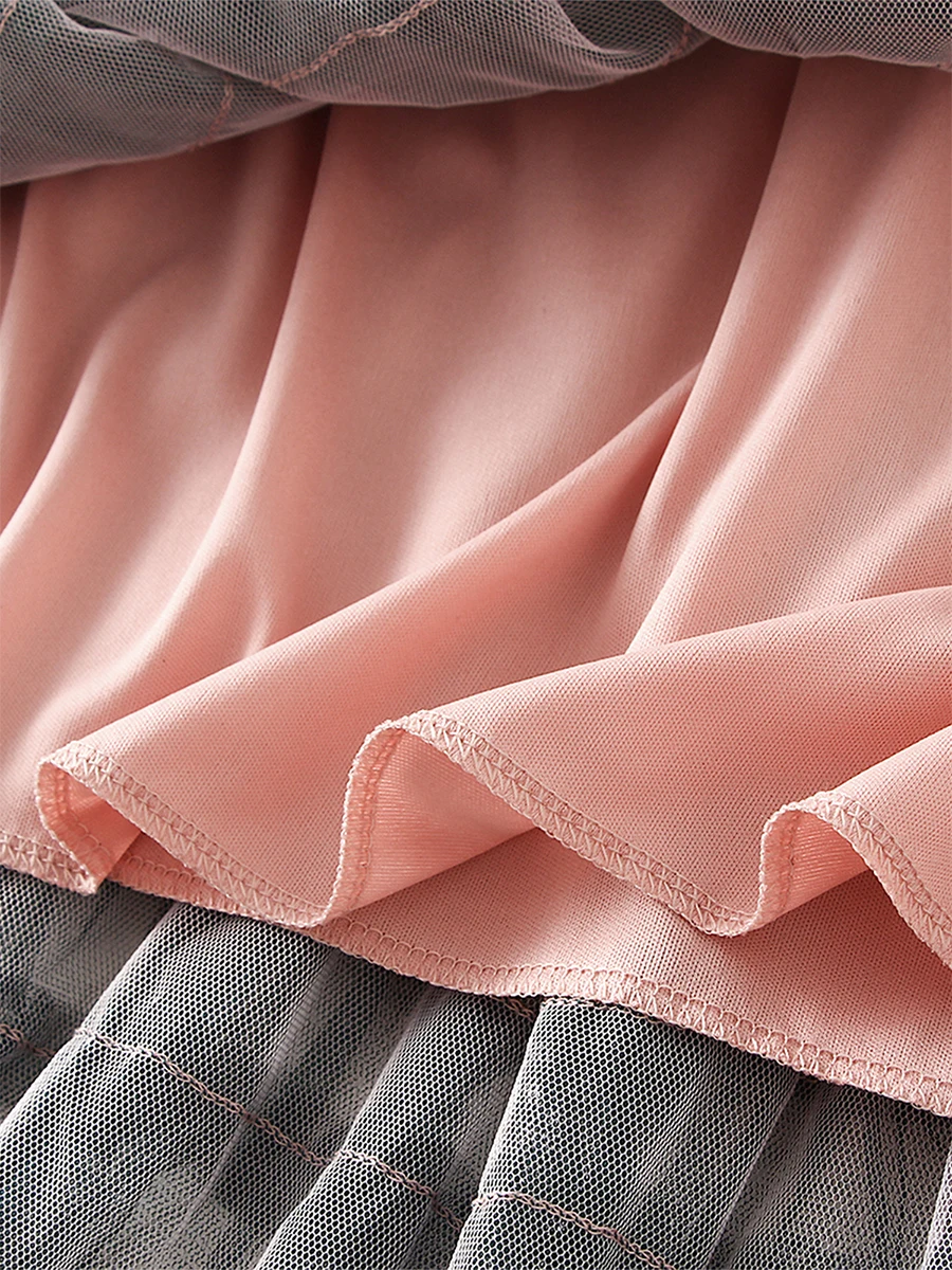 Women Tulle Tutu Skirt Multilayer Casual Gradient Color Elastic Mesh Princess Skirt for Streetwear - Image 8
