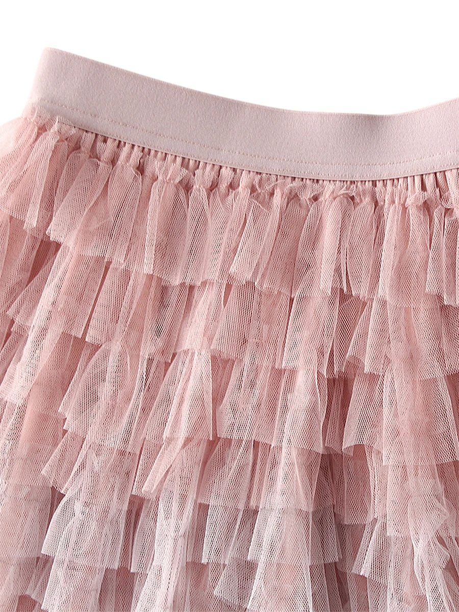 Women Tulle Tutu Skirt Multilayer Casual Gradient Color Elastic Mesh Princess Skirt for Streetwear - Image 5